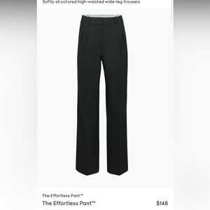 Black Aritzia Effortless Pant